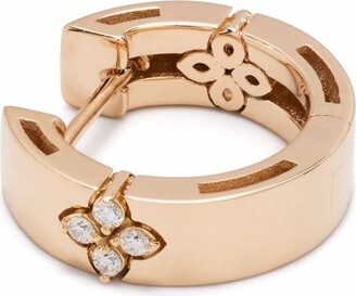 Roberto Coin 18kt rose gold Love in Verona diamond hoop earrings