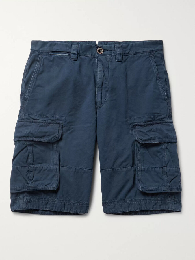 dark blue cargo shorts
