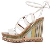 Thumbnail for your product : Valentino Lace-Up Espadrille Wedges