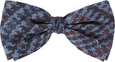 Thumbnail for your product : Barneys New York Men's Houndstooth Bow Tie-BLUE