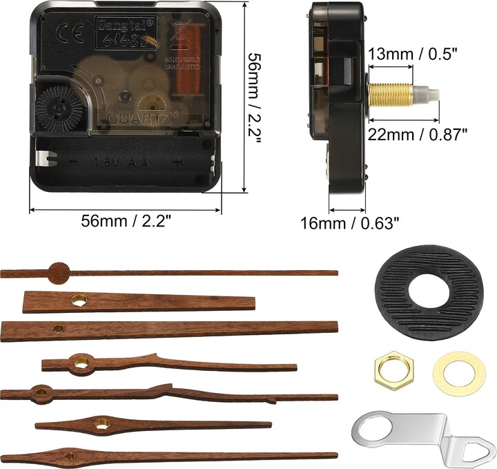 Unique Bargains Clock Mechanism Replacement, 3 Set Quartz Clock