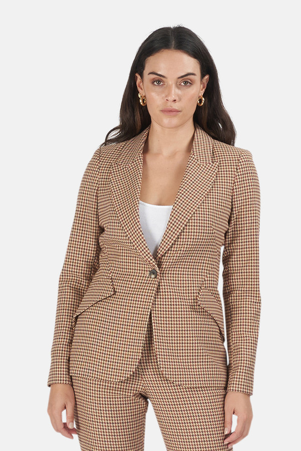 hilary tan houndstooth jacket
