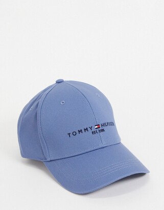 Tommy Hilfiger cap with uptown logo in blue - ShopStyle Hats