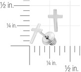 Thumbnail for your product : Mignonette Sterling Silver Cross Earrings