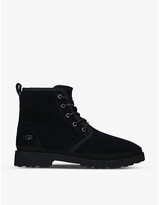 Thumbnail for your product : UGG Harkland logo-debossed suede ankle boots