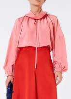 Thumbnail for your product : Tibi Silk Drawstring Ruched Top