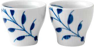 Royal Copenhagen Fluted Mega Porcelain Egg Cups (Set of 2)