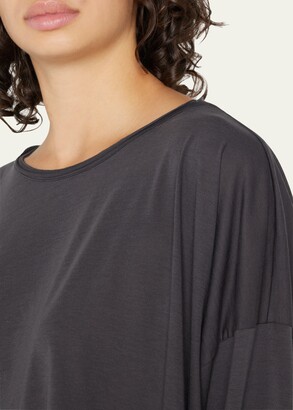 eskandar Plus Size Double Edge Cotton Shirt