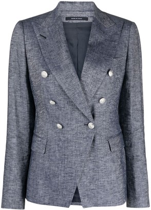 Tagliatore Alicya double-breasted linen jacket