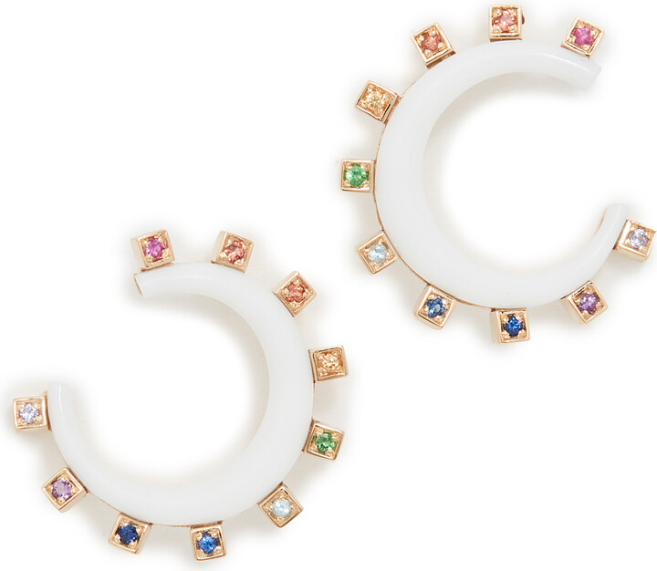 Sorellina 18k Mini Monroe Crescent Earrings