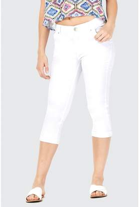 Select Fashion Fashion Womens White Becky Regular Rise Crop Jean - size 6
