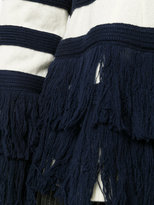 Thumbnail for your product : Sacai striped fringed sweater