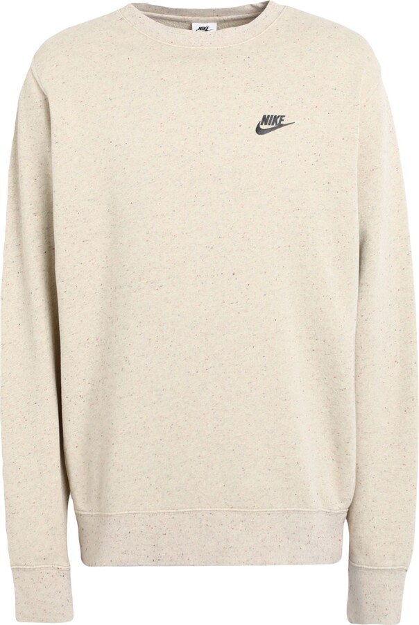 Nike Sportswear Club Fleece+ Revival Men's Brushed Back Crew Sweatshirt  Beige - ShopStyle