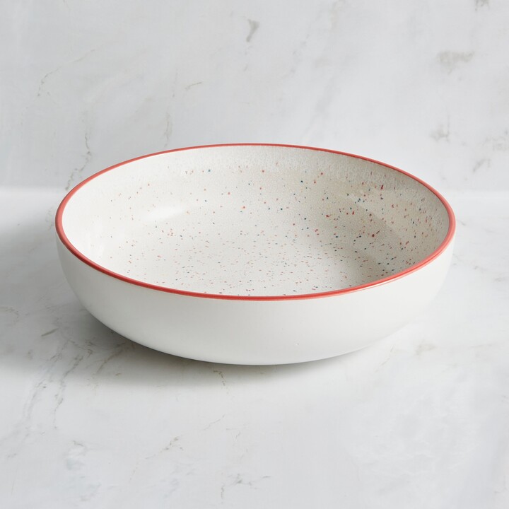 Dunelm Confetti Pasta Bowl White/Red ShopStyle Dinnerware