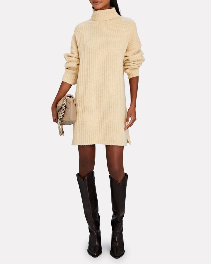 Nanushka Lyo Mini Turtleneck Sweater Dress - ShopStyle