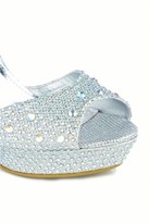 Thumbnail for your product : Miss Diva Manhatan Platform Ankle Strap Dim Sandal in Silver
