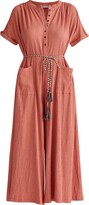 Thumbnail for your product : Paisie Belted Button Jumpsuit - Pink & Purple