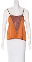 Thumbnail for your product : Wes Gordon Lace-Paneled Sleeveless Top w/ Tags