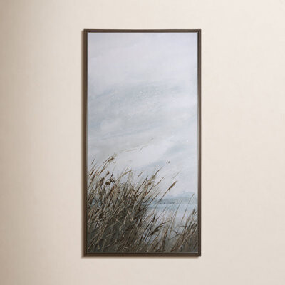 Joss & Main Chilly Breeze I a Hand Embelished Textured Canvas