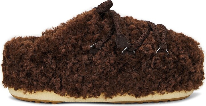 Moon Boot Evx Mule Curly Boot in Brown
