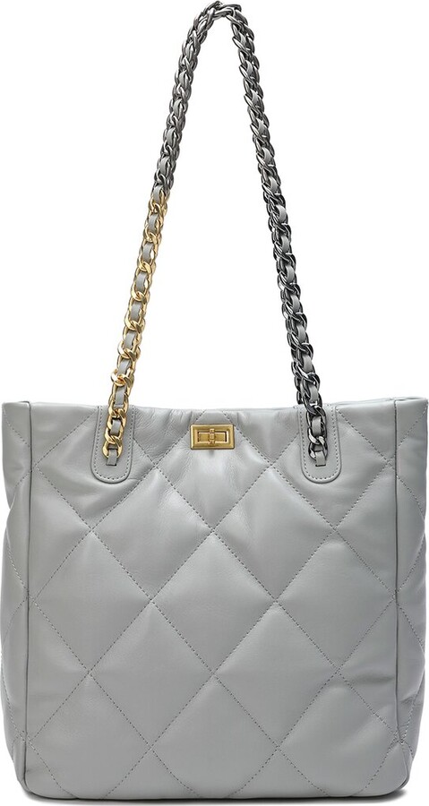 Tiffany & Fred Quilted Leather Tote - ShopStyle Shoulder Bags
