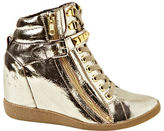Thumbnail for your product : Steve Madden Huston Metallic Wedge Sneakers