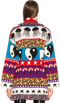 Thumbnail for your product : Alanui Psychedelic Mushrooms Oversized Lurex Jacquard Cardigan in Black & Multicolor | FWRD