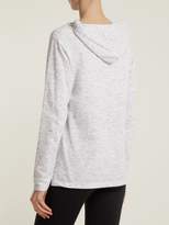 Thumbnail for your product : Pepper & Mayne Hooded Cotton-blend Sweatshirt - Womens - White Multi