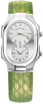 Thumbnail for your product : Philip Stein Teslar Women's Signature Quartz Dual Time Snakeskin Strap Watch