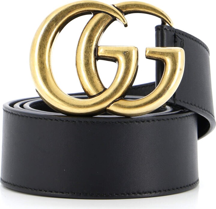 GUCCI GG Marmont Belt Leather Wide 105