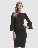 Thumbnail for your product : Soon Women's Black Party Dresses - Myra Ruffle Maternity Dress - Size One Size, M at The Iconic