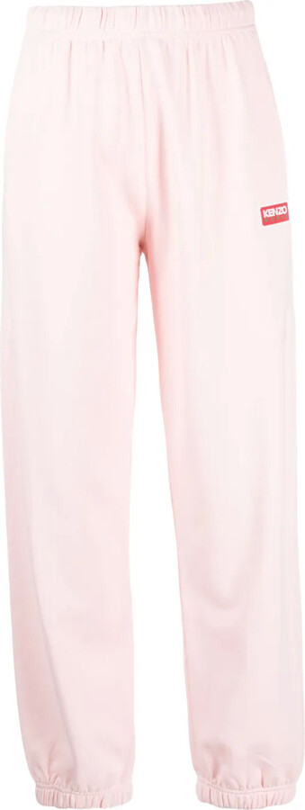 Kenzo Logo-Embroidered Cotton Track Pants