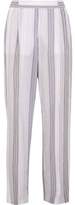 Thumbnail for your product : Stella McCartney Striped Cotton-Blend Voile Wide-Leg Pants