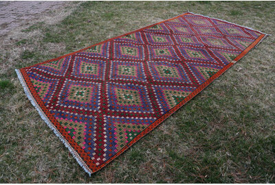 Isabelline Turkish Rugs, Salon Rug, Orange Handwoven Rug, Boho Rug, Kilim, Oriental Rug, Vintage Rugs