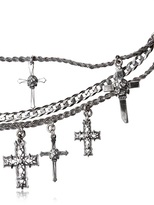 Thumbnail for your product : Emanuele Bicocchi Sterling Silver Cross Charm Bracelet