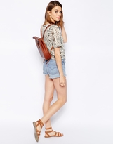 Thumbnail for your product : Chloe Stanyon Roll Top Leather Backpack in Tan