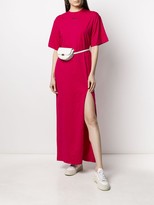 Thumbnail for your product : MSGM side slit T-shirt dress