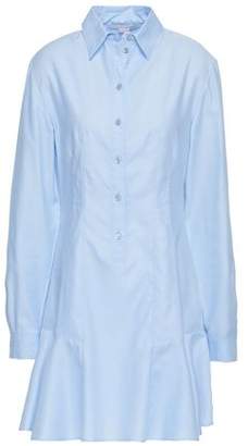 Stella McCartney Fluted Cotton-poplin Mini Shirt Dress