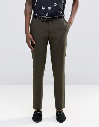 ASOS DESIGN Slim Suit Pants In Khaki