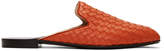 Thumbnail for your product : Bottega Veneta Orange Intrecciato Slippers