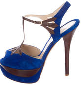 Thumbnail for your product : Fendi T-Strap Platform Sandals