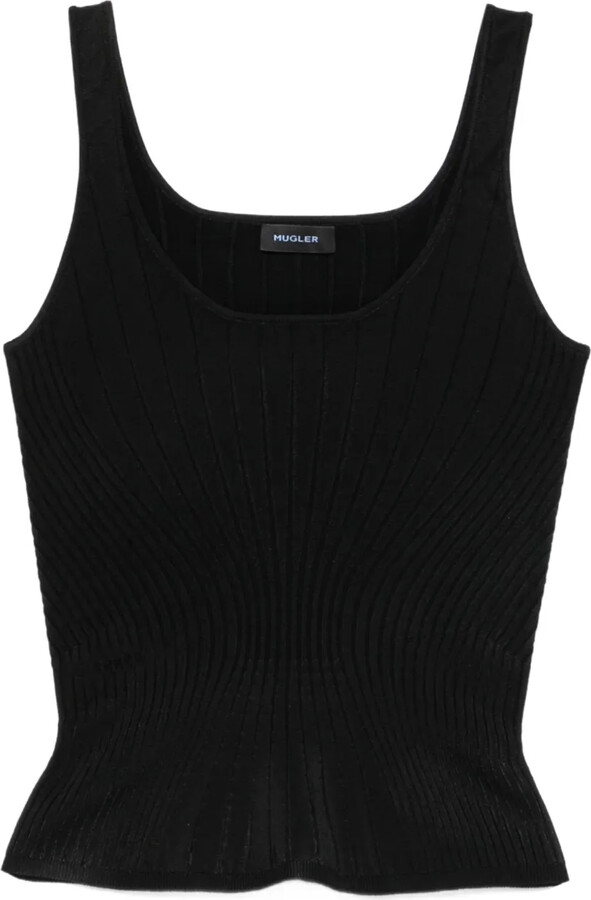 Thierry Mugler Scoop-Neck Tank Top