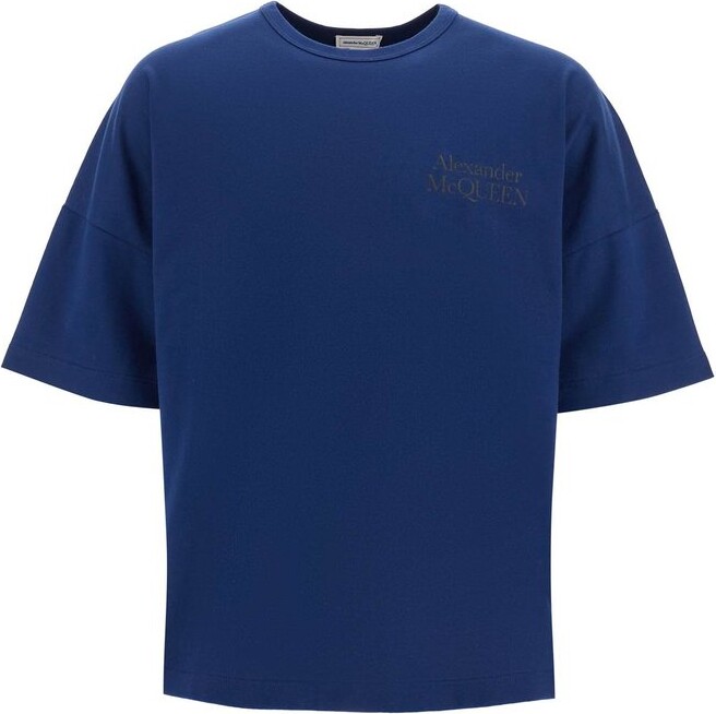 Alexander McQueen Logo Printed Crewneck T-Shirt