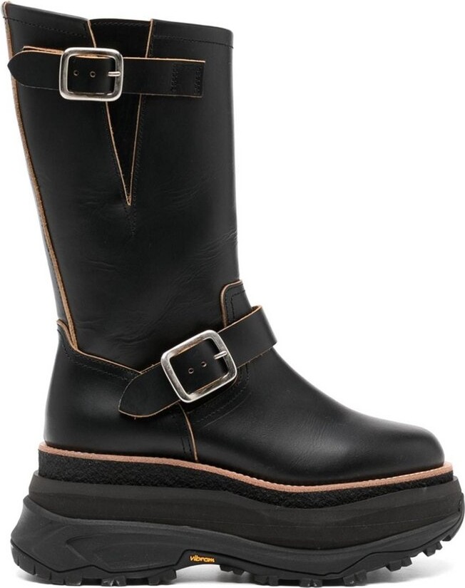 Sacai 110mm Chunky Platform Ankle Boots - ShopStyle