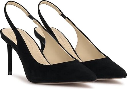 Jessica Simpson Souli Classic Slingback Pump High Women's Heels Black : 7.5 M, Leather/Rubber