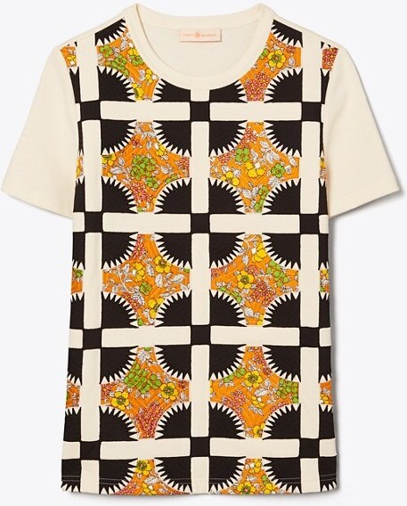 Tory Burch Quilted T-Shirt - ShopStyle