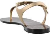 Thumbnail for your product : Dolce & Gabbana Logo Paint Leather Thong Sandal