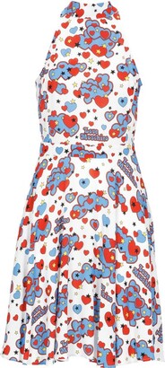 Love Moschino Allover Graphic Printed Sleeveless Dress