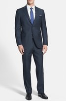 Thumbnail for your product : Peter Millar Classic Fit Navy Windowpane Suit
