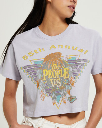 The People Vs. Feather Shield Crop Tee Lilac